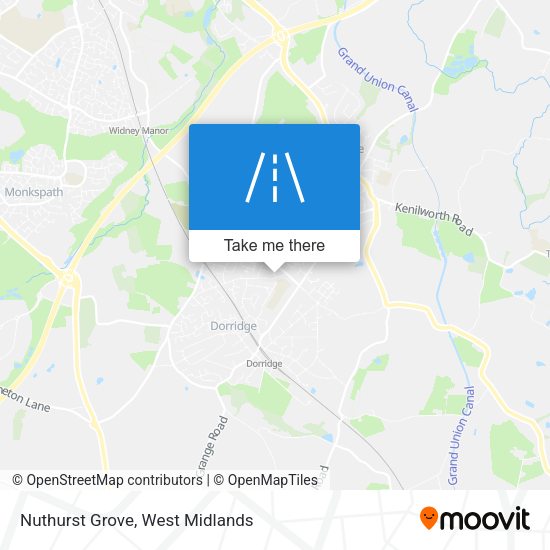Nuthurst Grove map