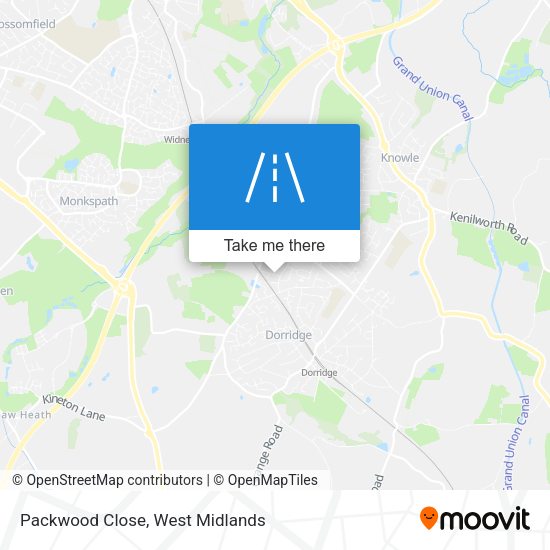 Packwood Close map
