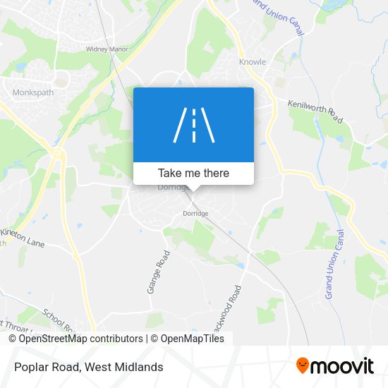 Poplar Road map