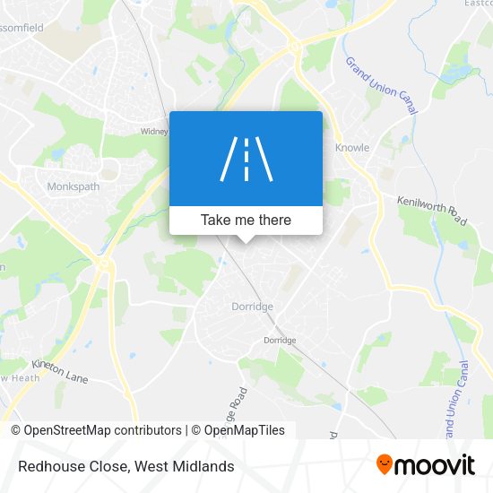 Redhouse Close map