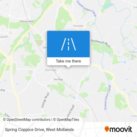 Spring Coppice Drive map