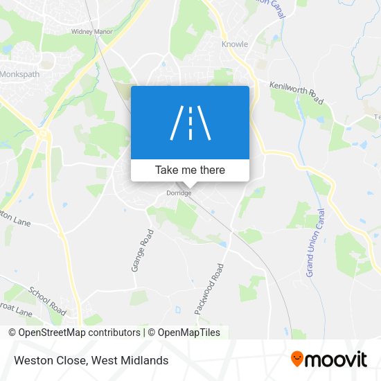 Weston Close map