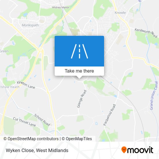Wyken Close map