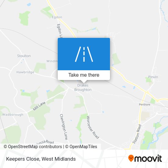 Keepers Close map