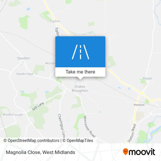 Magnolia Close map