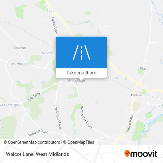 Walcot Lane map