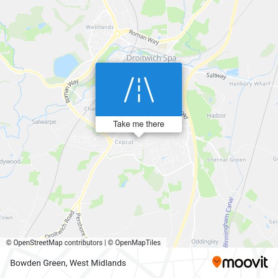 Bowden Green map