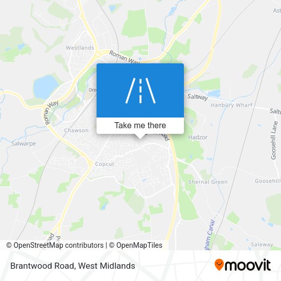 Brantwood Road map