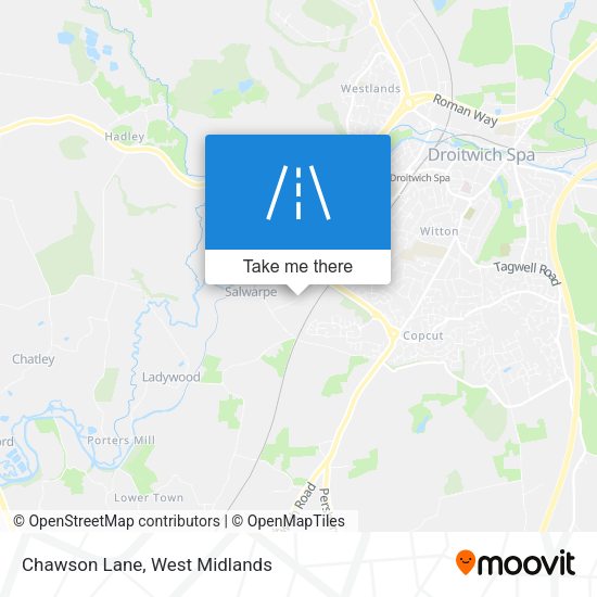Chawson Lane map