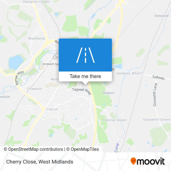 Cherry Close map