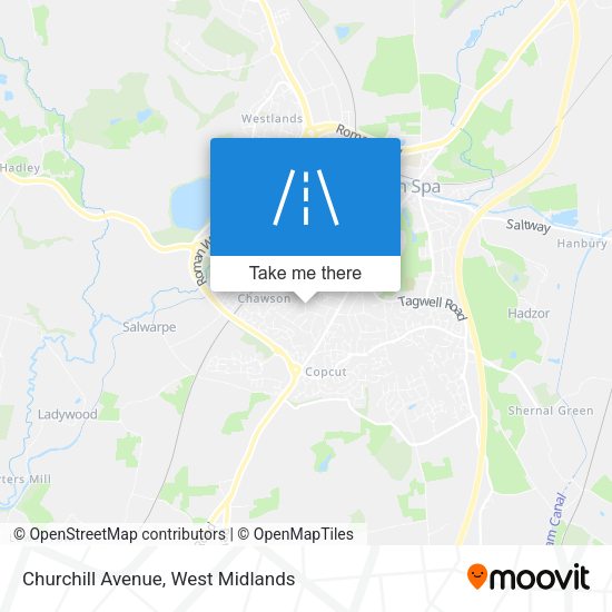 Churchill Avenue map