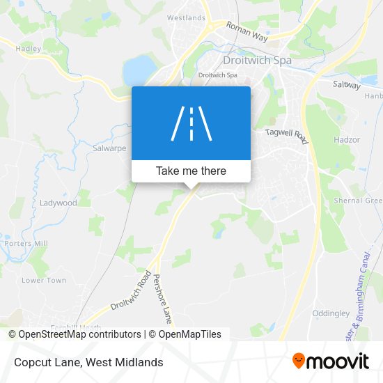 Copcut Lane map