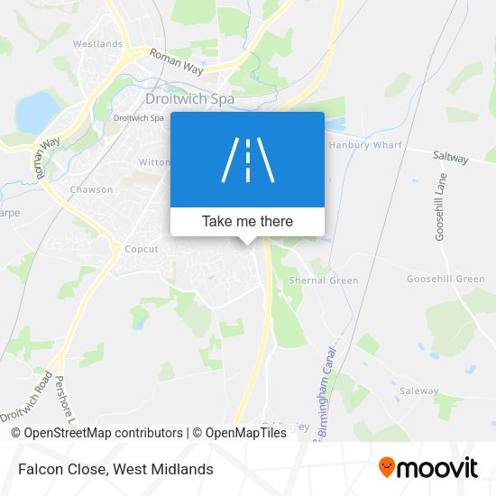 Falcon Close map