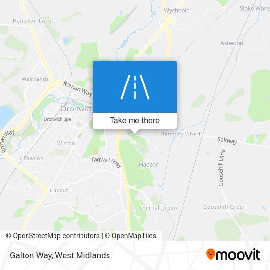 Galton Way map