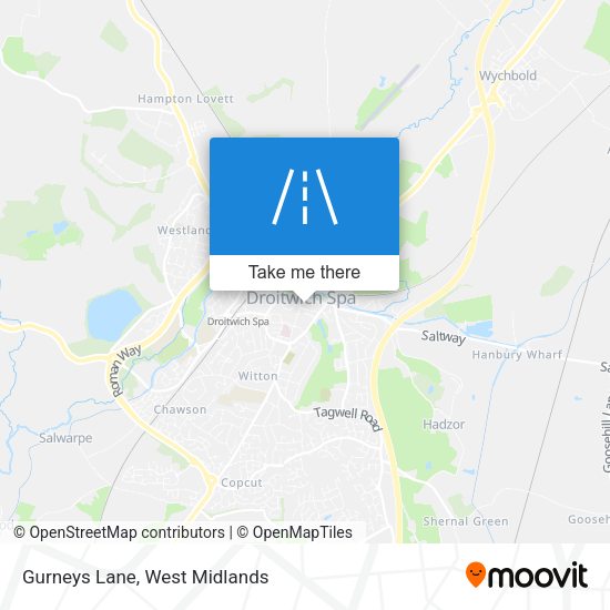 Gurneys Lane map