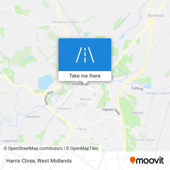 Harris Close map