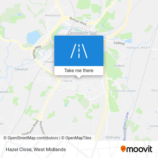 Hazel Close map