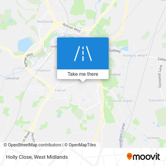 Holly Close map