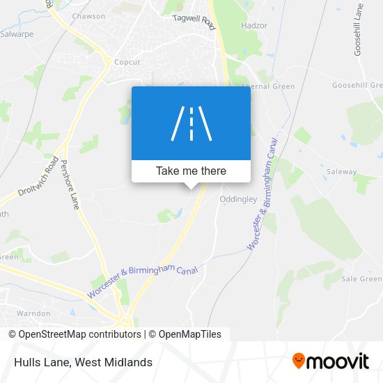 Hulls Lane map