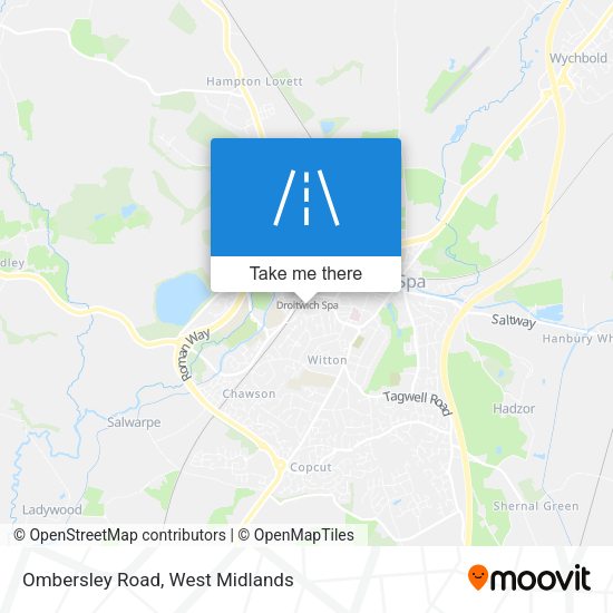 Ombersley Road map