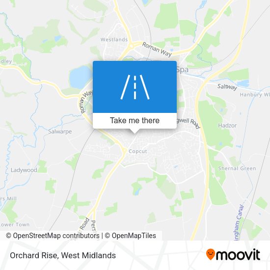 Orchard Rise map