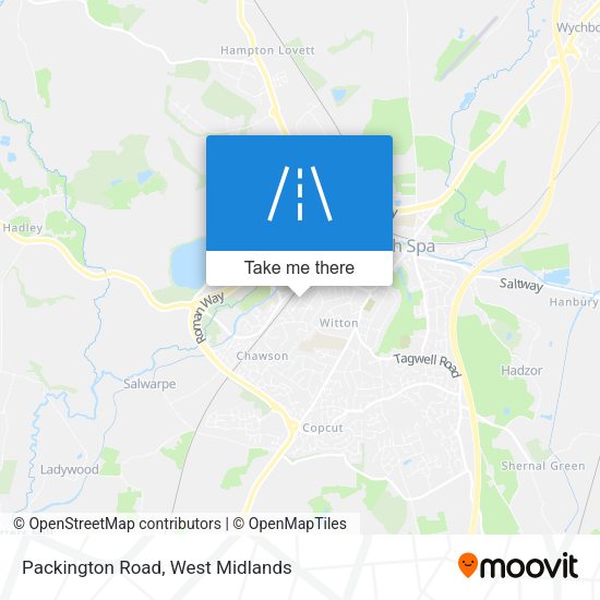 Packington Road map