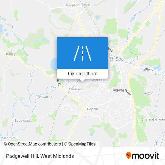 Padgewell Hill map