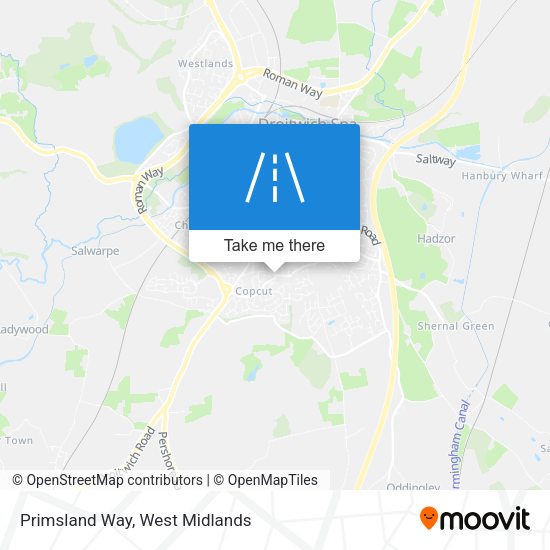 Primsland Way map