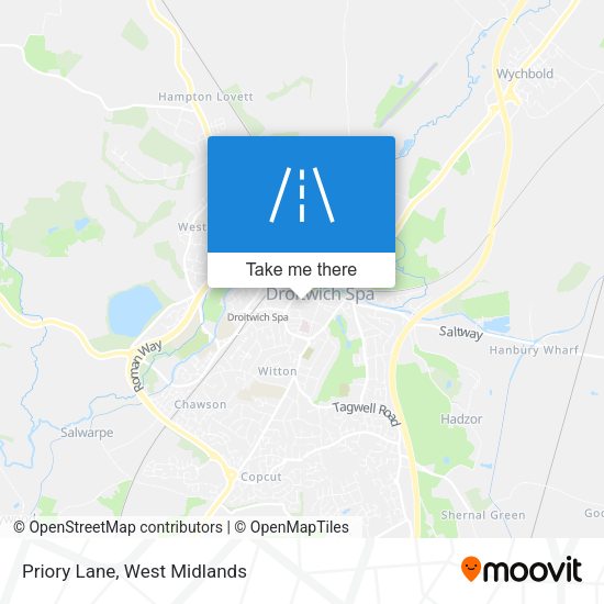 Priory Lane map
