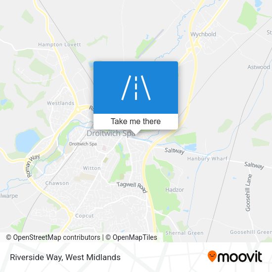 Riverside Way map
