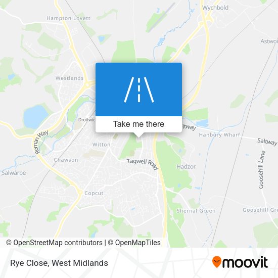 Rye Close map