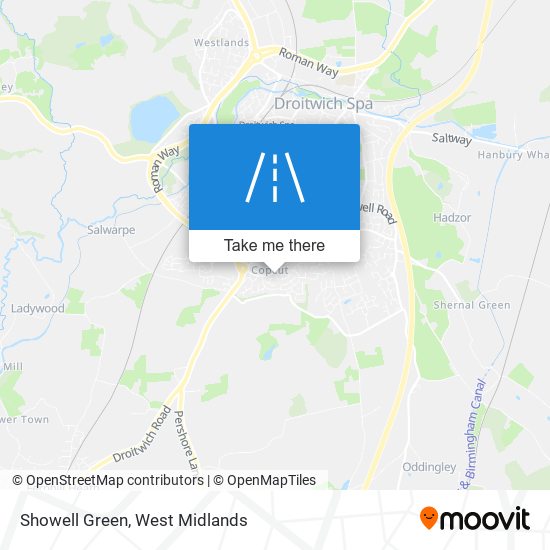 Showell Green map