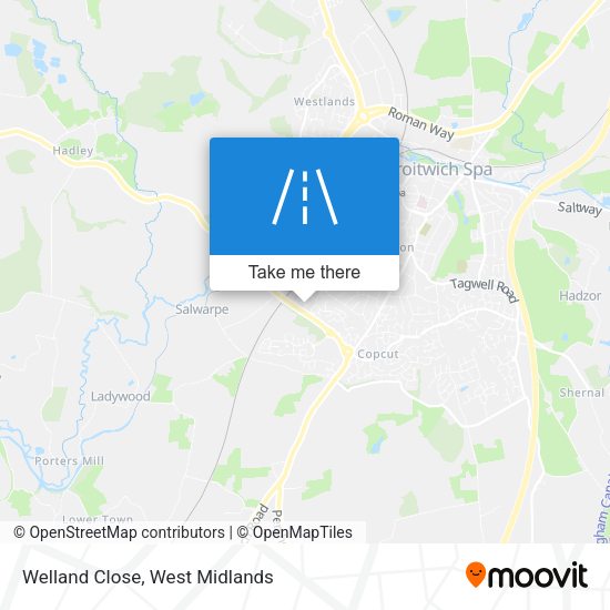 Welland Close map