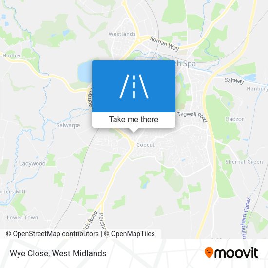 Wye Close map
