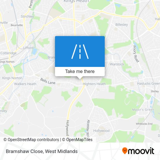 Bramshaw Close map