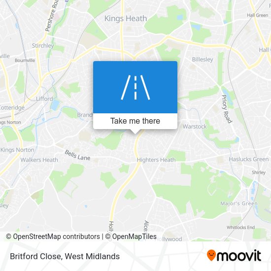 Britford Close map
