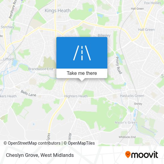 Cheslyn Grove map