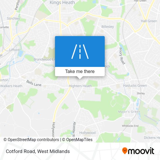 Cotford Road map