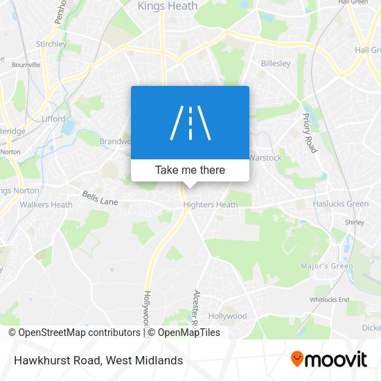 Hawkhurst Road map