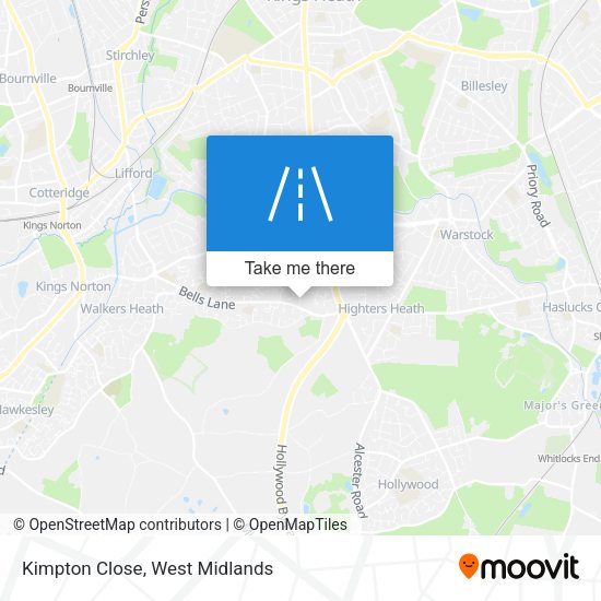 Kimpton Close map