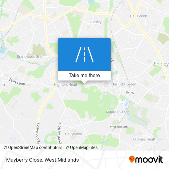 Mayberry Close map