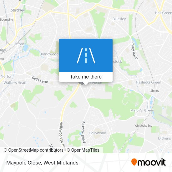 Maypole Close map