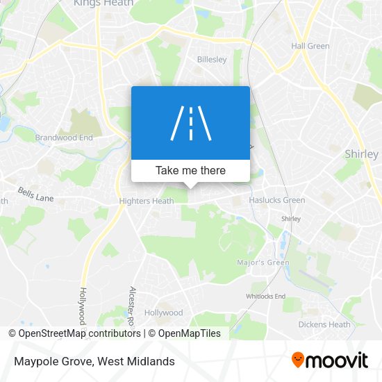 Maypole Grove map