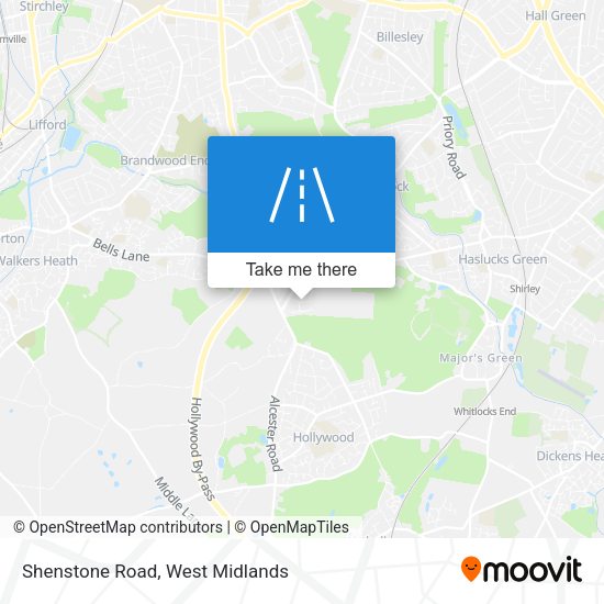 Shenstone Road map