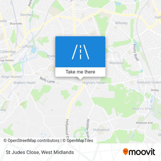 St Judes Close map