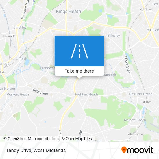 Tandy Drive map