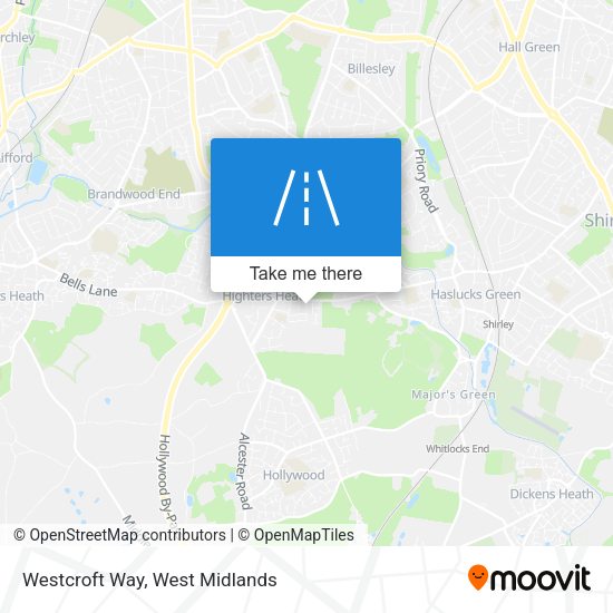 Westcroft Way map