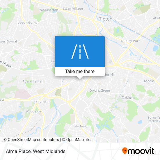 Alma Place map
