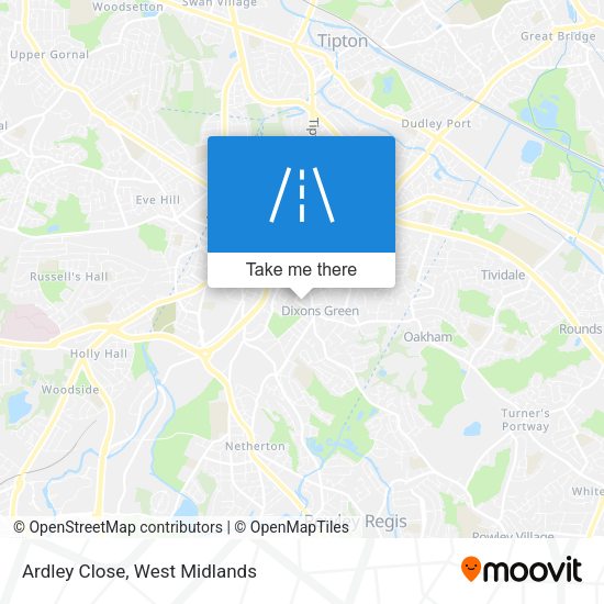 Ardley Close map