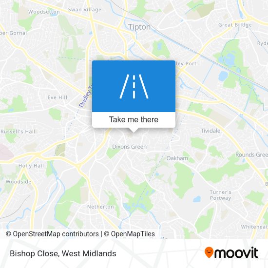 Bishop Close map